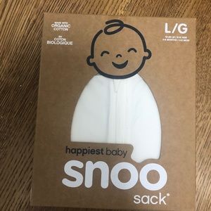 Snoo happiest baby sleep sack white size large